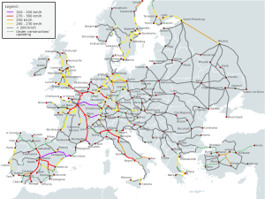Euro Rail Map