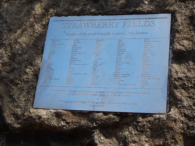 Strawberry Fields Plaque